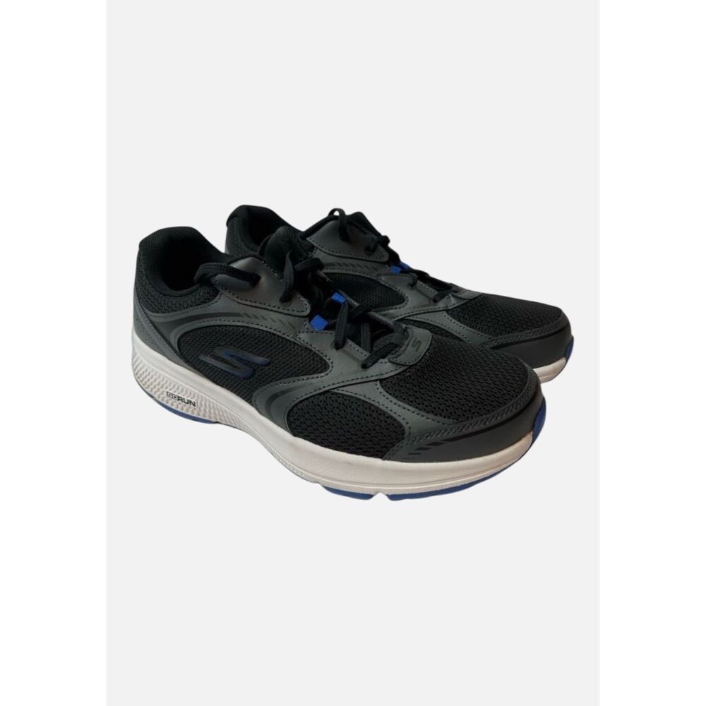 Skechers GO RUN Consistent Specie Air Cooled Goga Mat Black Blue Men's 10.5New
